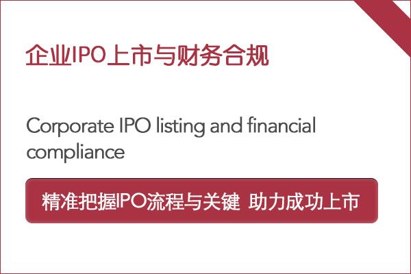 企业IPO上市与财务合规