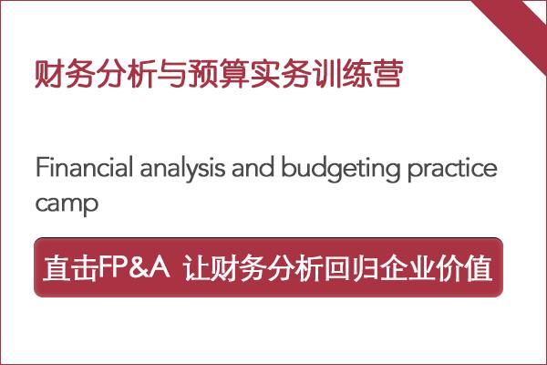 财务分析与预算实务训练营